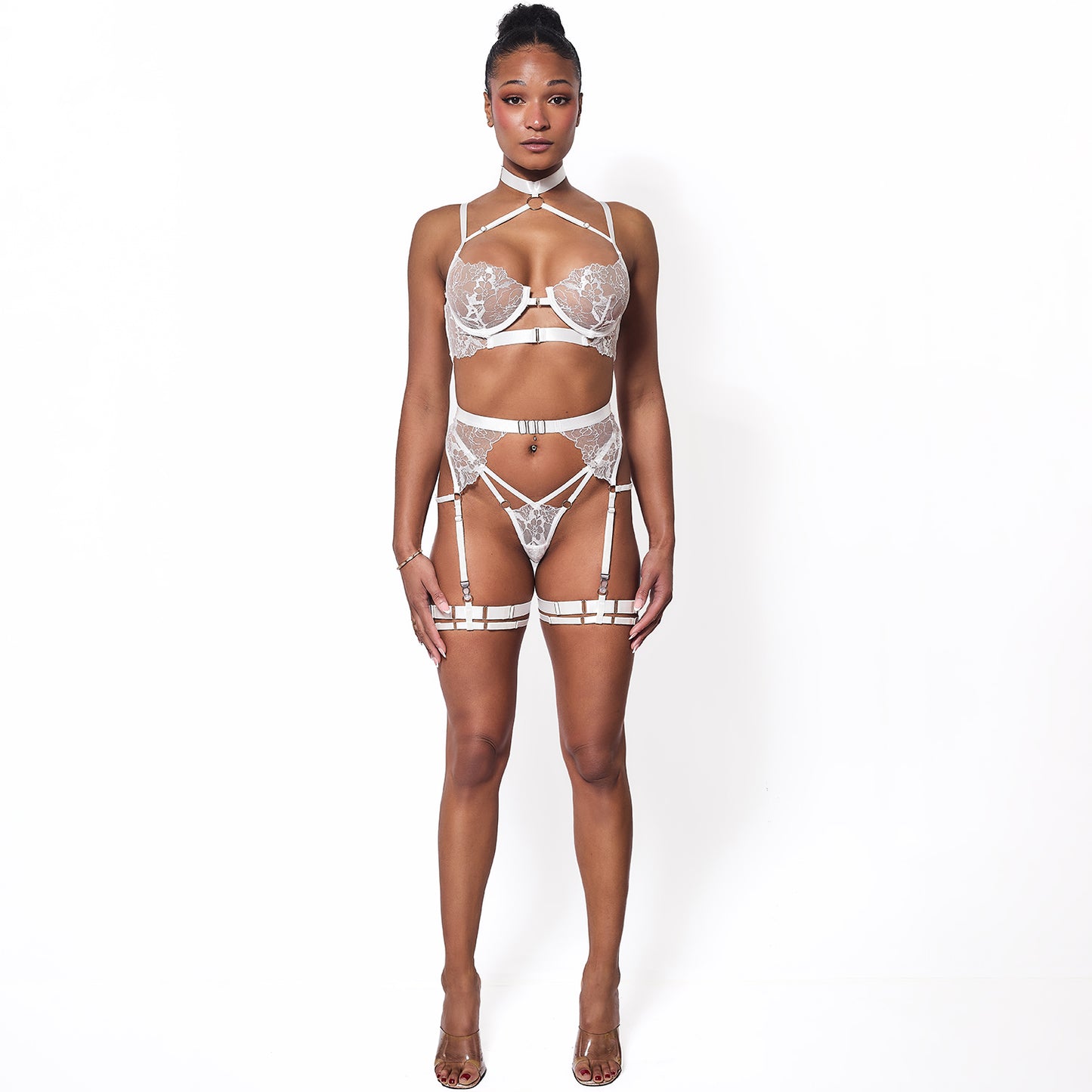 Brigitte Full Set in Blanc (3-pieces White) - Melyssa