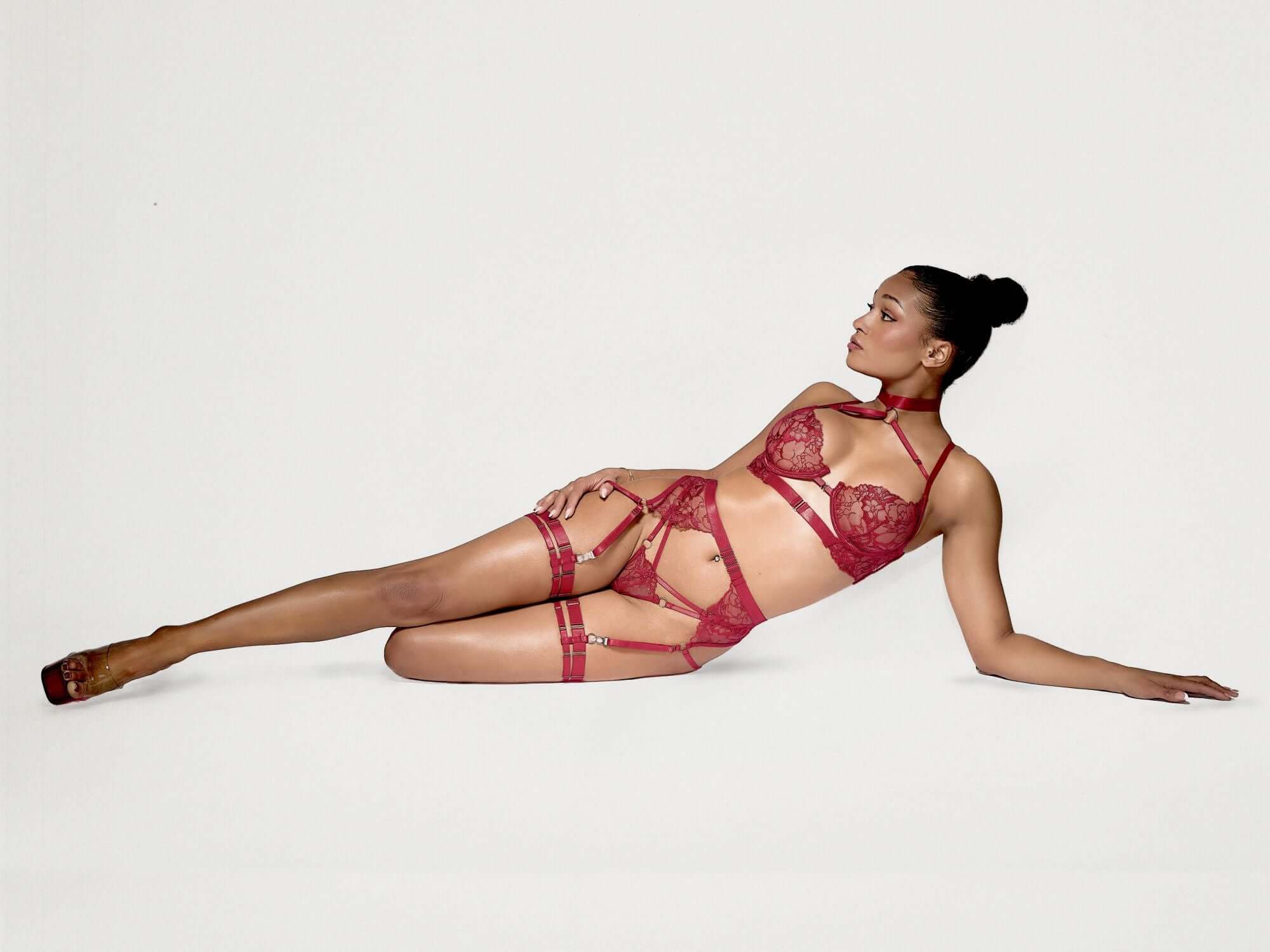 red lingerie sexy lingerie curvy lingerie