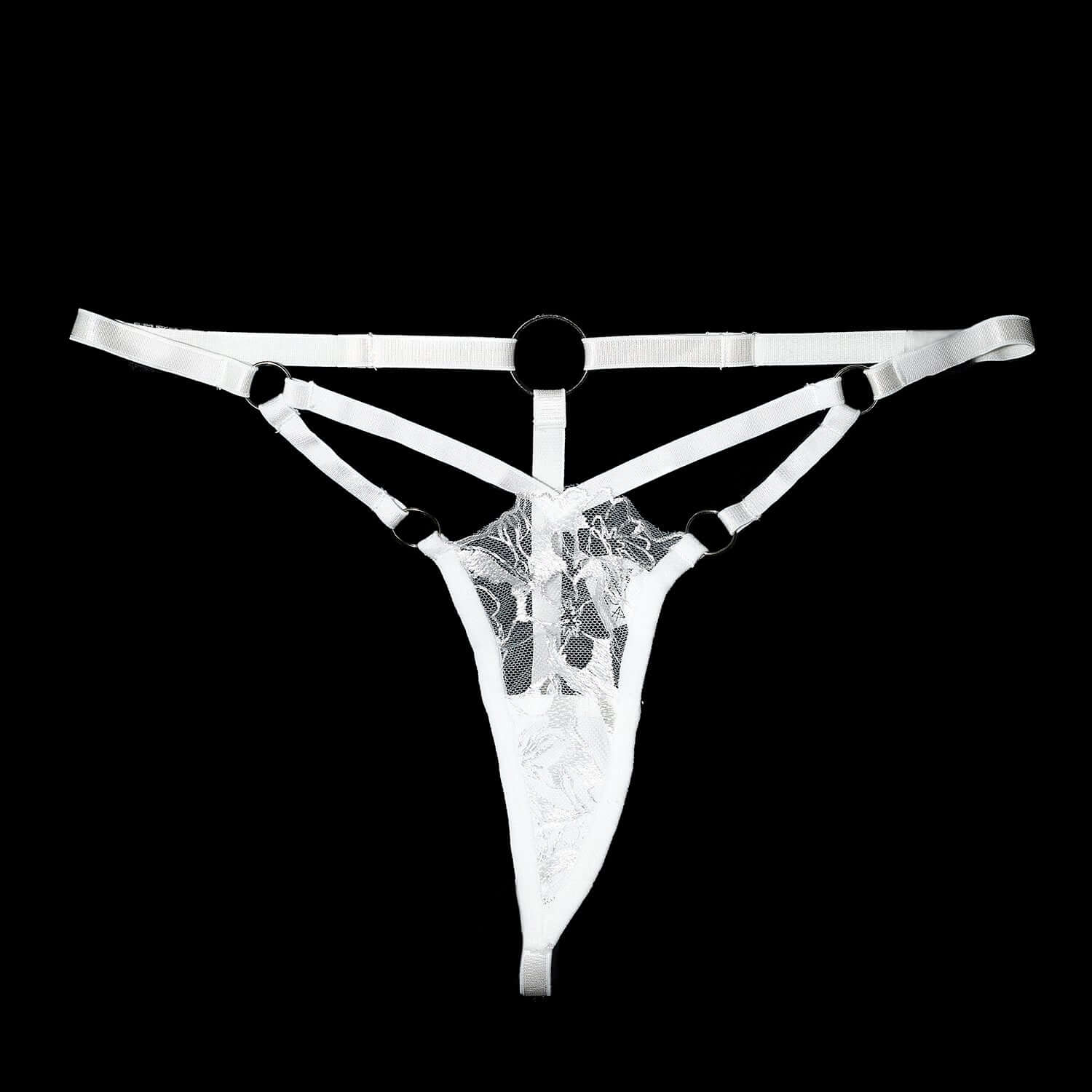 Brigitte Strappy Thong – Lace G-String Lingerie Melyssa