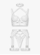 Brigitte Full Set in Blanc (3-pieces White) - Melyssa
white lingerie
sexy lingerie
luxury lingerie