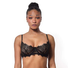 Aline Underwire Bra Black Lace Melyssa